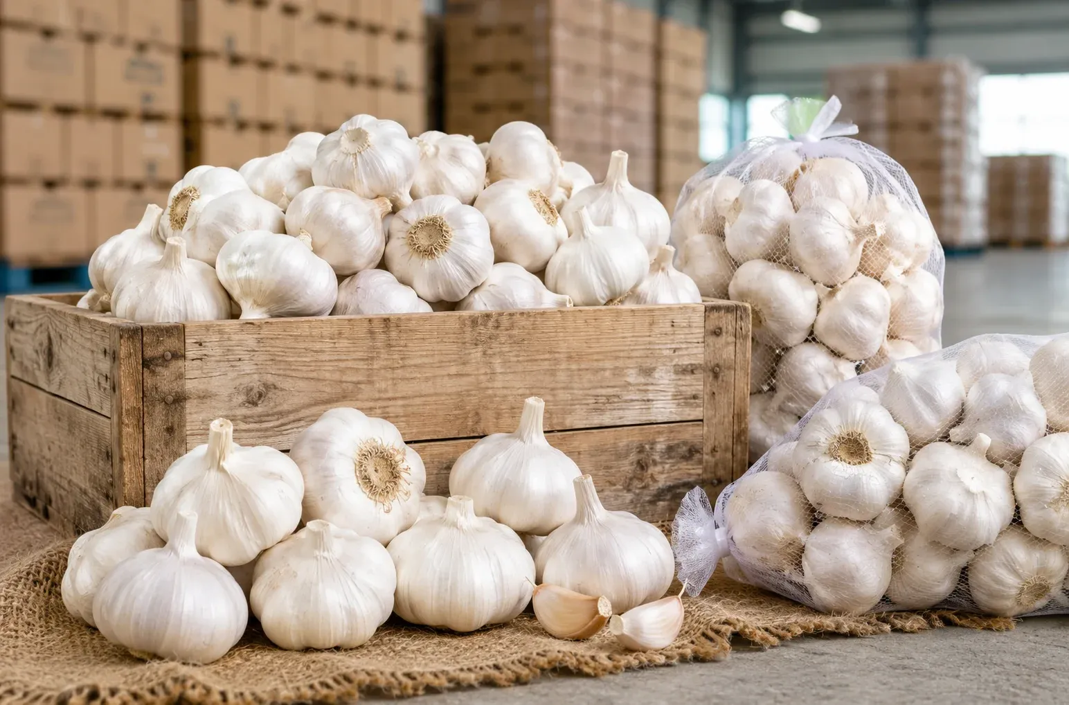 Fresh White Garlic