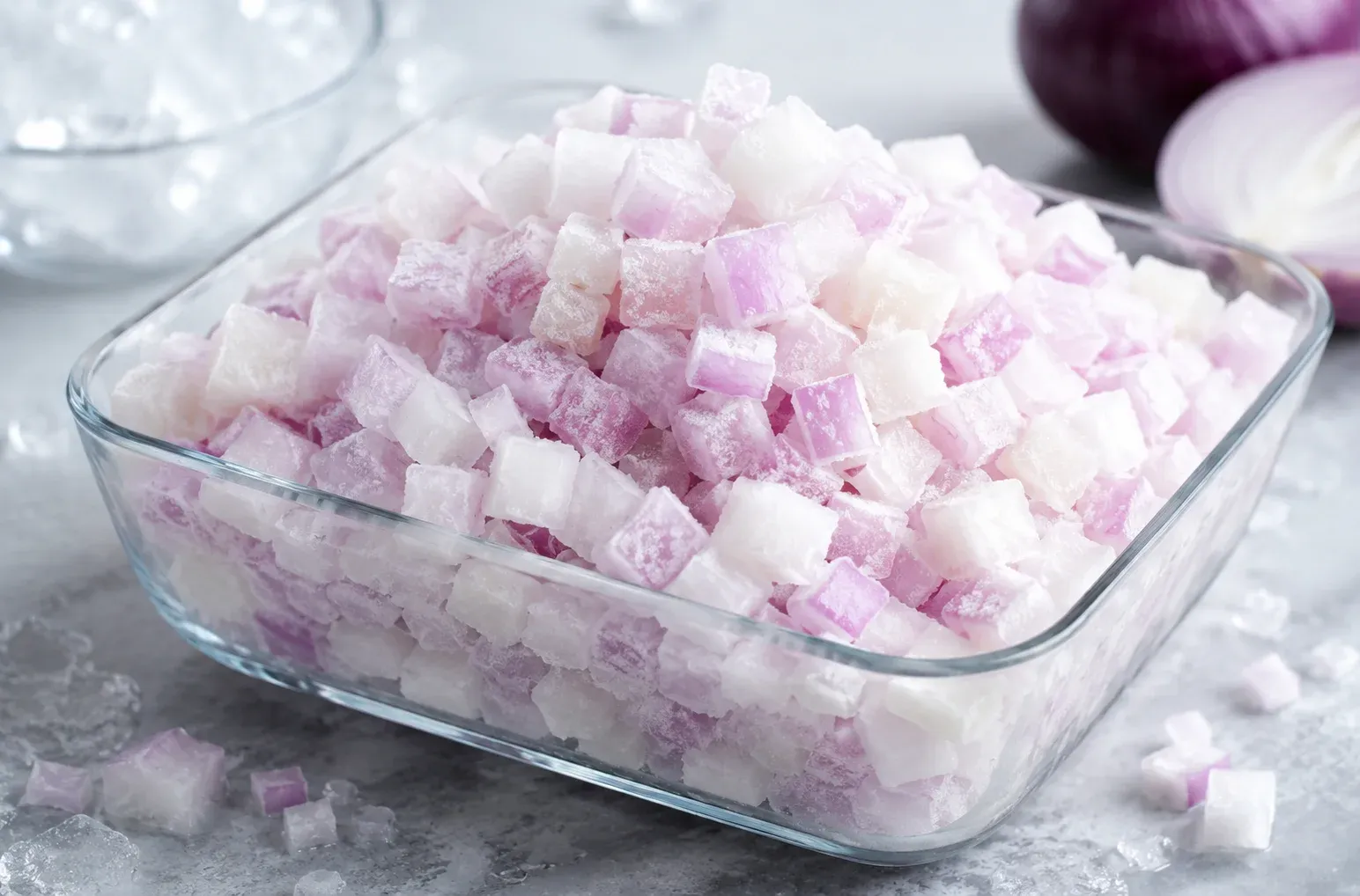 Frozen Onion Cubes